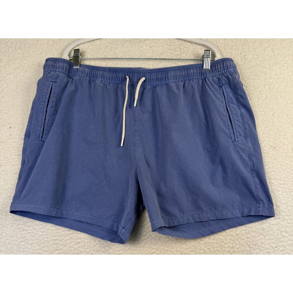 Marine Layer Shorts Mens XXLarge Blue Swim Trunks Elastic Waist Pool‎ Pockets